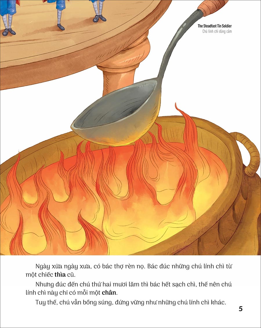Truyện Cổ Tích Nổi Tiếng Song Ngữ Việt - Anh: Chú Lính Chì Dũng Cảm - The Steadfast Tin Soldier