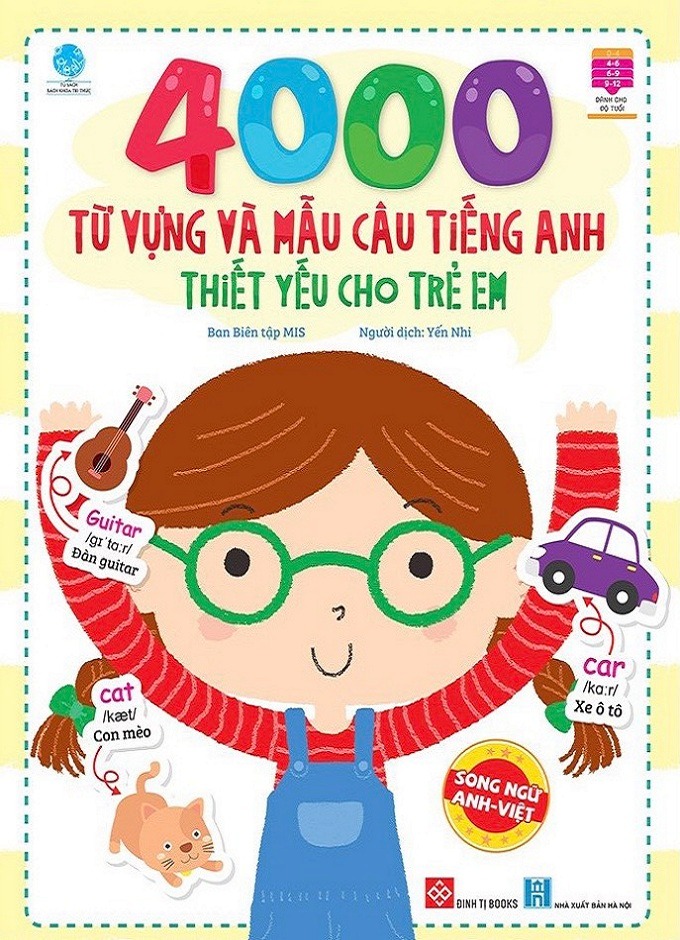 Combo bộ sách học tiếng anh cho trẻ: 4000 Từ Vựng Và Mẫu Câu Tiếng Anh Thiết Yếu Cho Trẻ Em + Bóc Dán Thông Minh - Rừng Rậm
