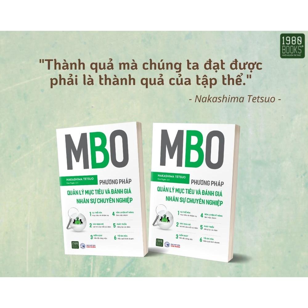 Sách MBO Phương pháp quản lý mục tiêu và đánh giá nhân sự chuyên nghiệp - BẢN QUYỀN
