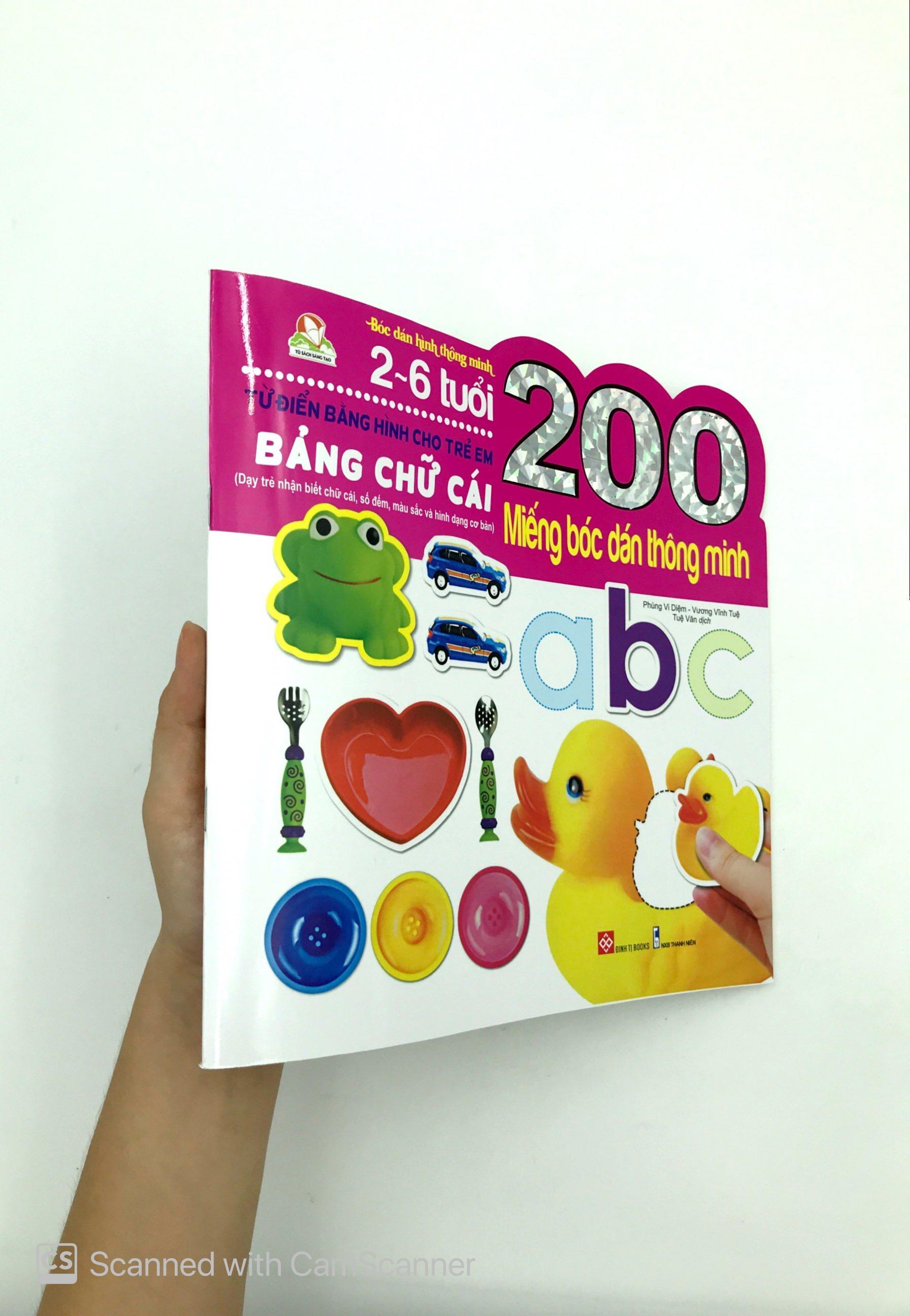 200 Miếng Bóc Dán Thông Minh - Bảng Chữ Cái (Tái Bản 2018)