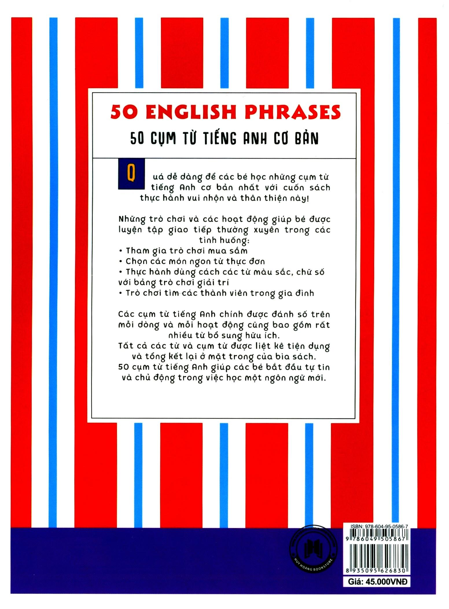 Song Ngữ Anh Việt
50 English Phrases - 50 Cụm Từ Tiếng Anh Cơ Bản