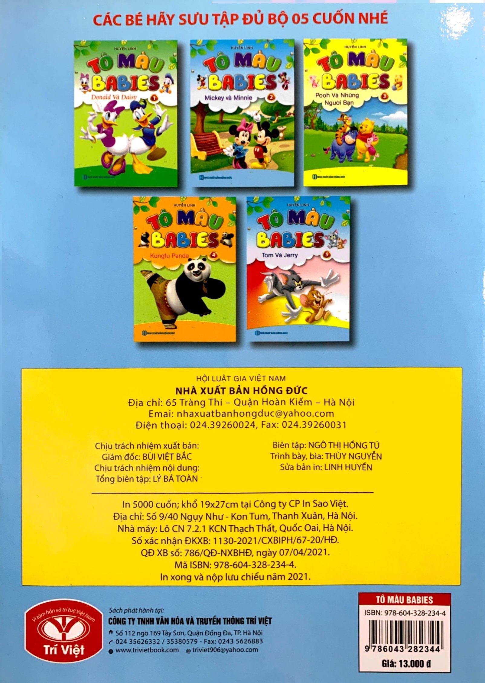 Tô Màu Babies 2 - Mickey Và Minnie