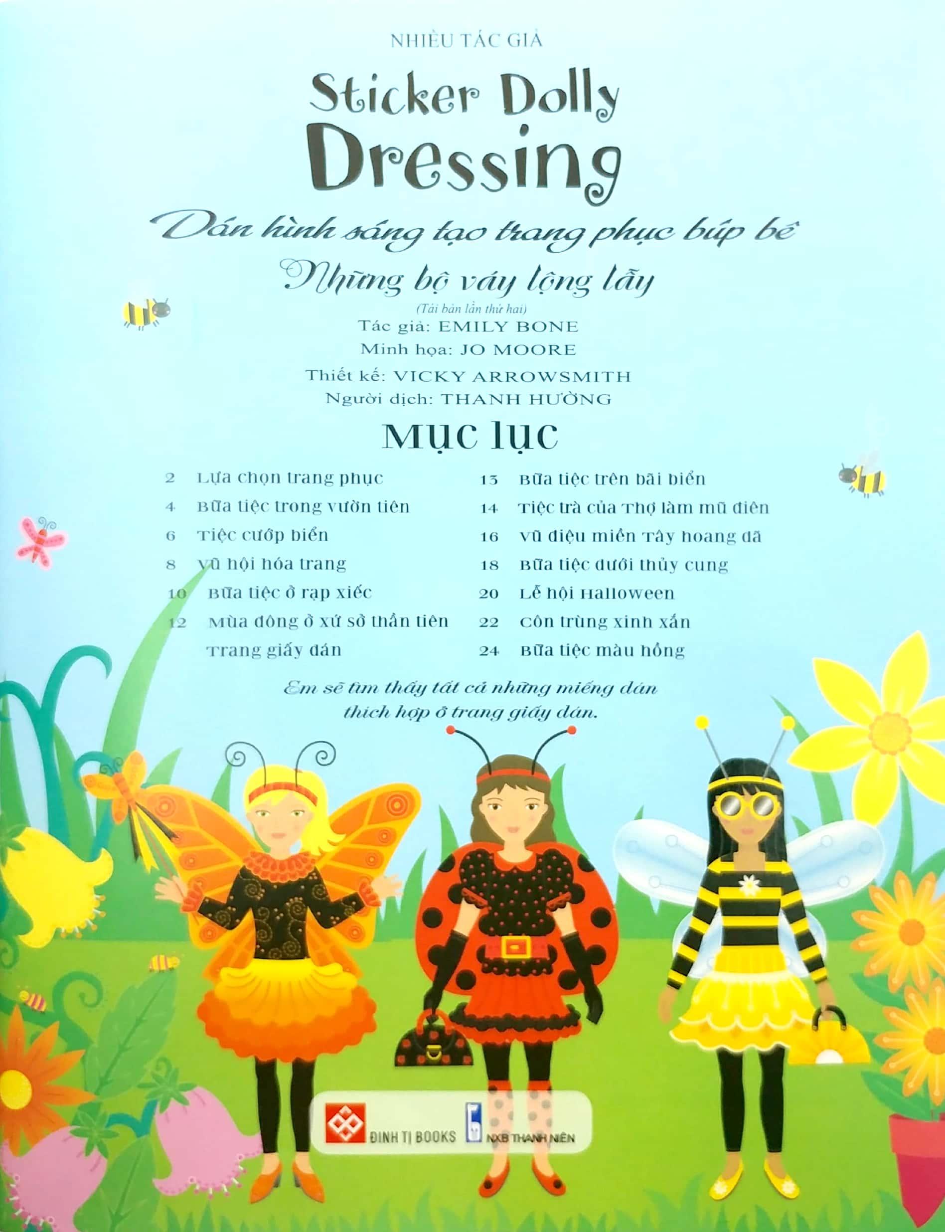 Dán Hình Sáng Tạo Trang Phục Búp Bê - Những Bộ Váy Lộng Lẫy