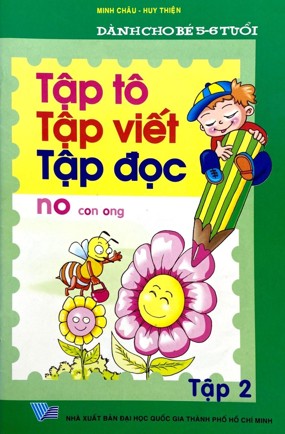 Tập Tô - Tập Viết - Tập Đọc (Tập 2) (Dành Cho Bé 5 - 6 Tuổi)