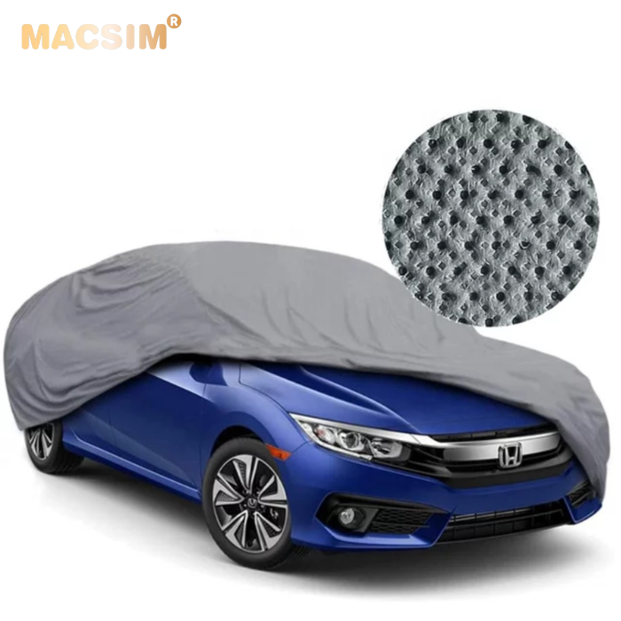 Bạt phủ ô tô chất liệu vải không dệt 3 lớp cao cấp thương hiệu MACSIM cho xe ô tô BMW 3 Series - màu ghi