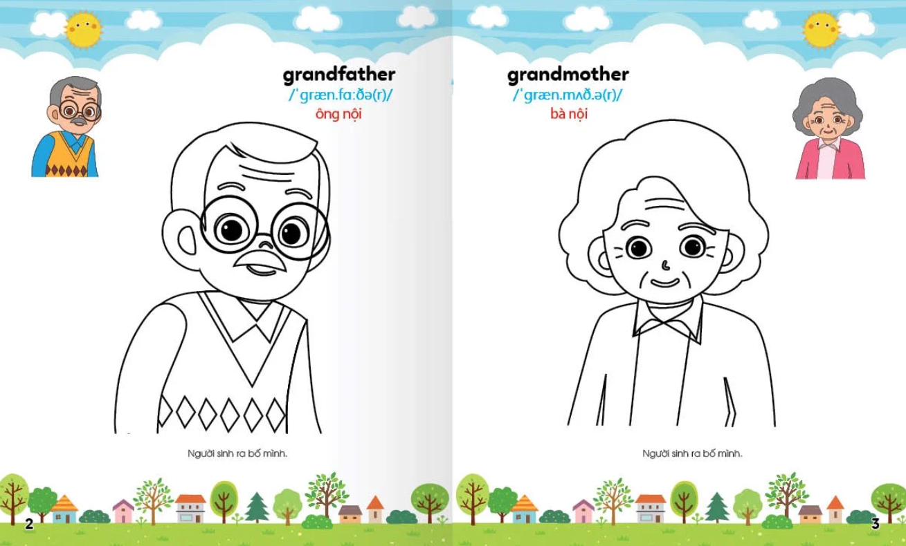 Colouring 365 Ngày Tô Màu - Khám Phá Thế Giới Phát Triển Trí Tuệ - Cuốn 5: Gia Đình, Nghề Nghiệp, Thể Thao