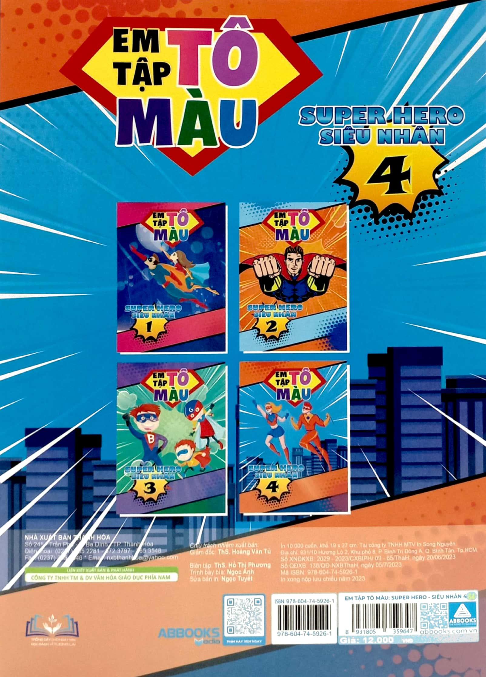 Em Tập Tô Màu - Super Hero Siêu Nhân 4
