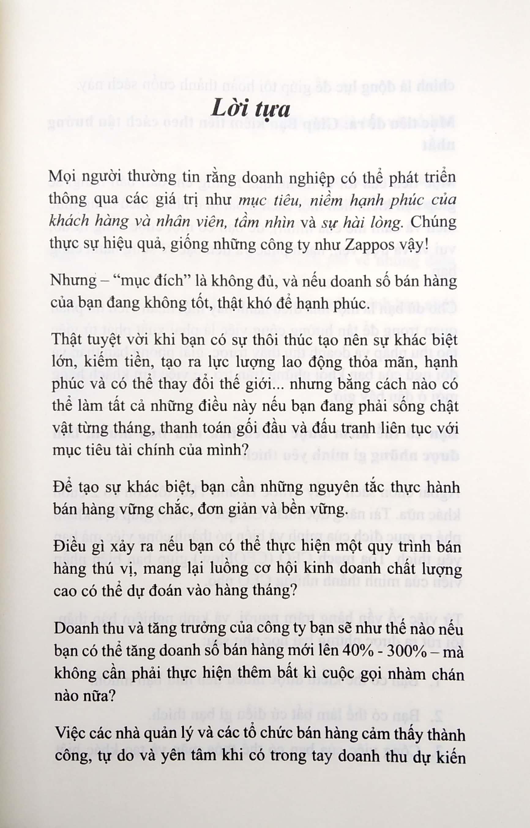 Thấy Trước Doanh Thu