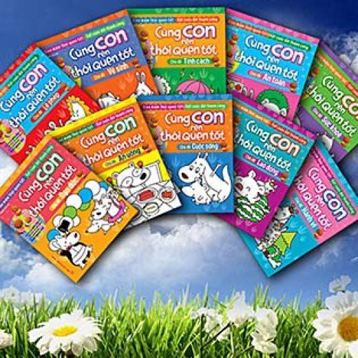 Sách Combo Cùng Con Rèn Thói Quen Tốt Túi 10 Cuốn - Minh Long
