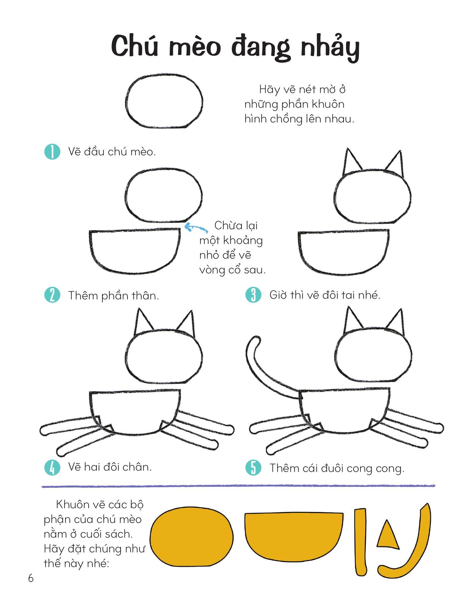 Sách - Vẽ Động Vật Bằng Khuôn Hình Sáng Tạo