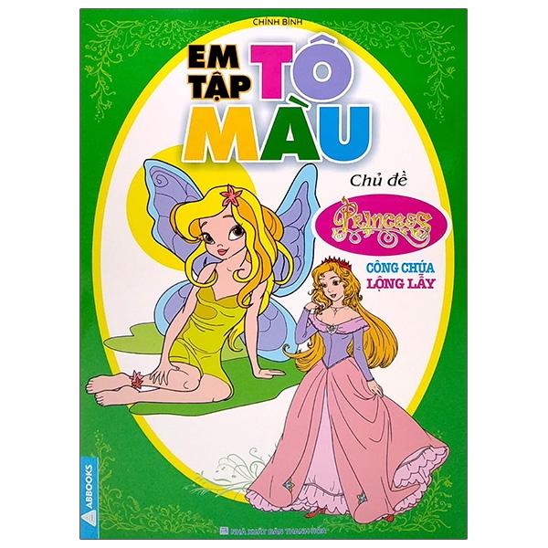 Sách - Bé Tô Màu - Chủ Đề Công Chúa Diễm Lệ, Lộng Lẫy, Thần Tiên, Xinh Đẹp - Bộ 4 Cuốn