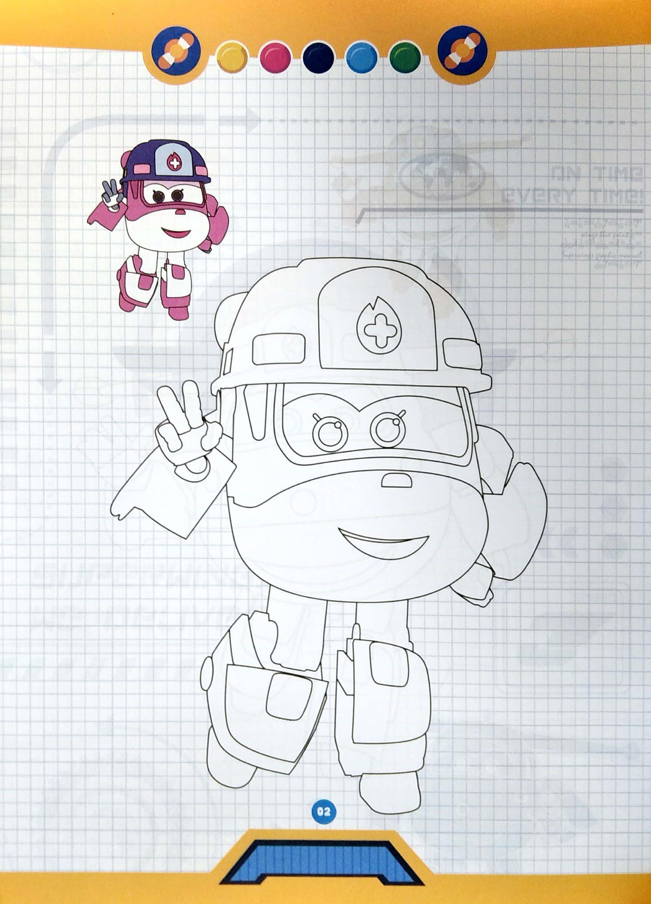 Bé Tô Màu Super Wings - Quyển 4