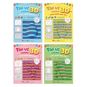 Combo 4c - Tập vẽ tranh 3D - khơi nguồn sáng tạo