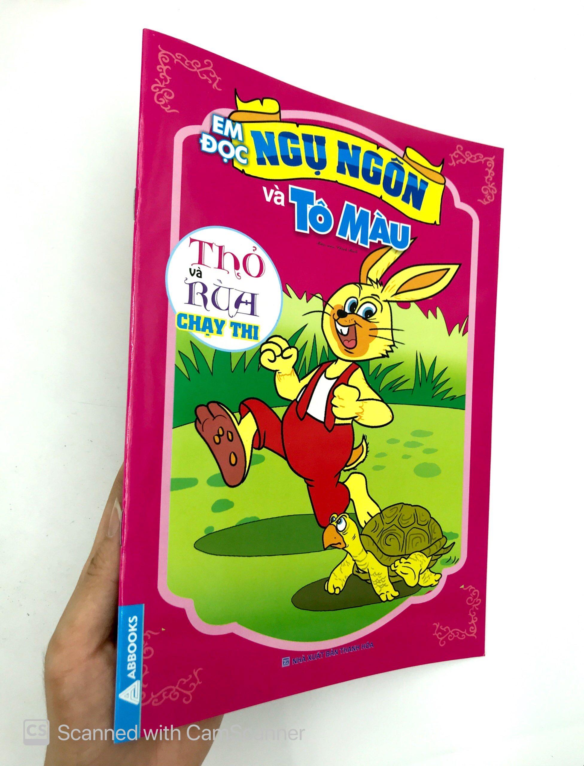 Em Đọc Ngụ Ngôn Và Tô Màu: Thỏ Và Rùa Chạy Thi