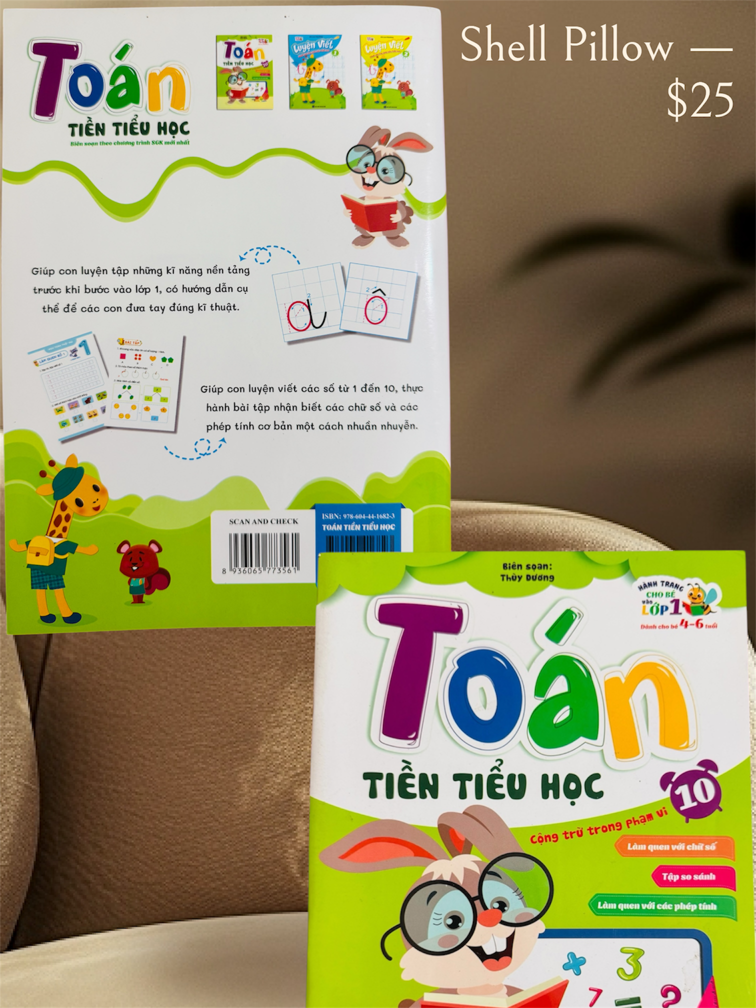 Sách- Toán Tiền Tiểu Học Cộng Trừ Trong Phạm Vi 10 (Hành trang cho bé chuẩn bị vào lớp 1)