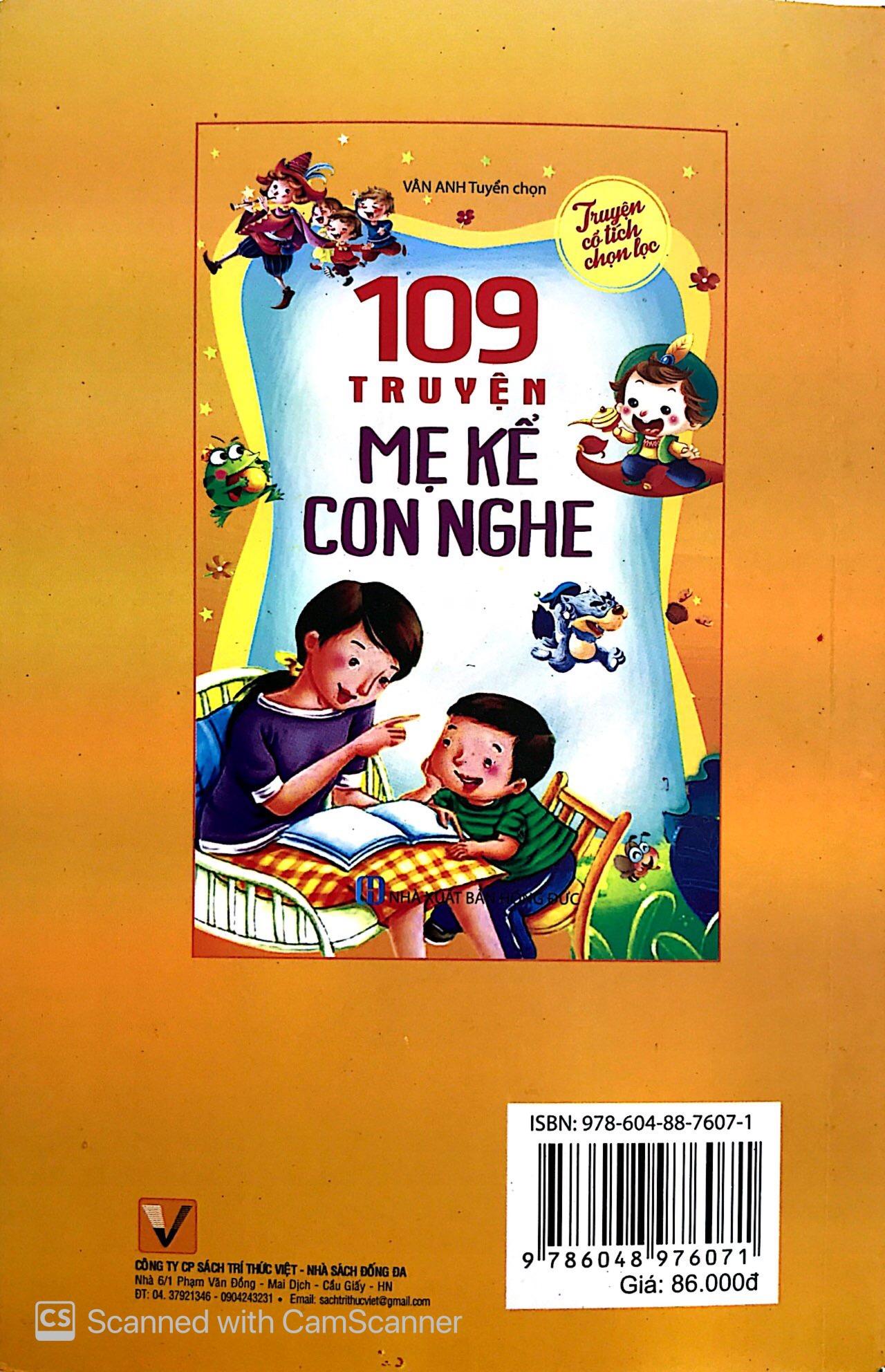 Truyện Cổ Tích Chọn Lọc: 109 Truyện Mẹ Kể Con Nghe (tái bản)