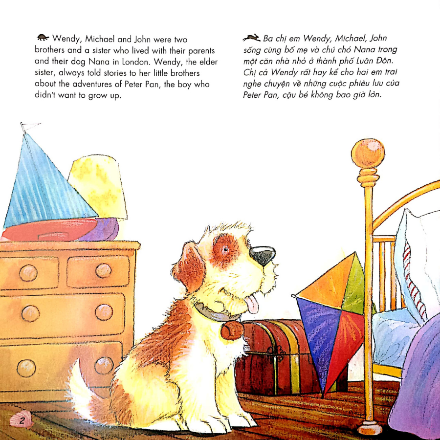 Truyện Cổ Tích Nổi Tiếng Song Ngữ Việt - Anh (Tái Bản 2023): Peter Pan