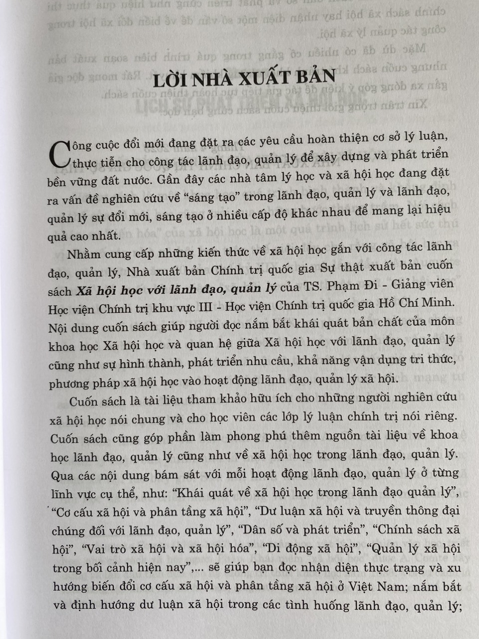Xã Hội Học Với Lãnh Đạo, Quản Lý
