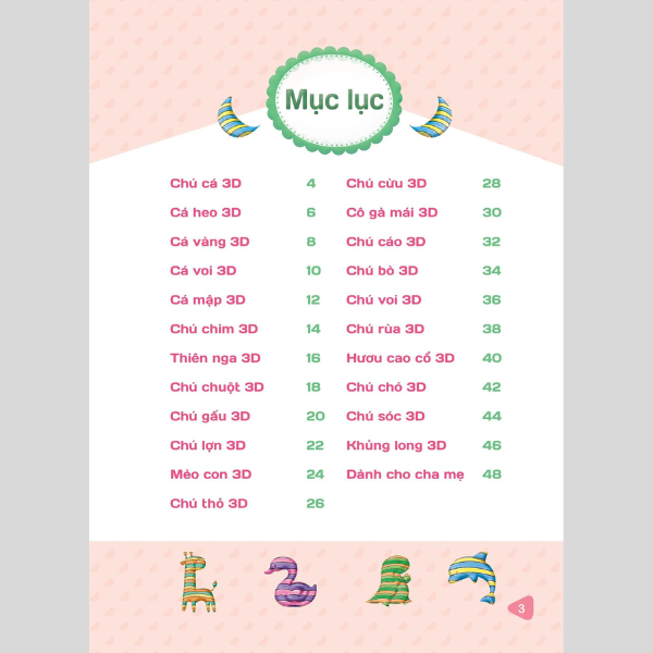 Tập Vẽ Tranh 3D - Khơi Nguồn Sáng Tạo - Cấp Độ 4 - Động Vật
