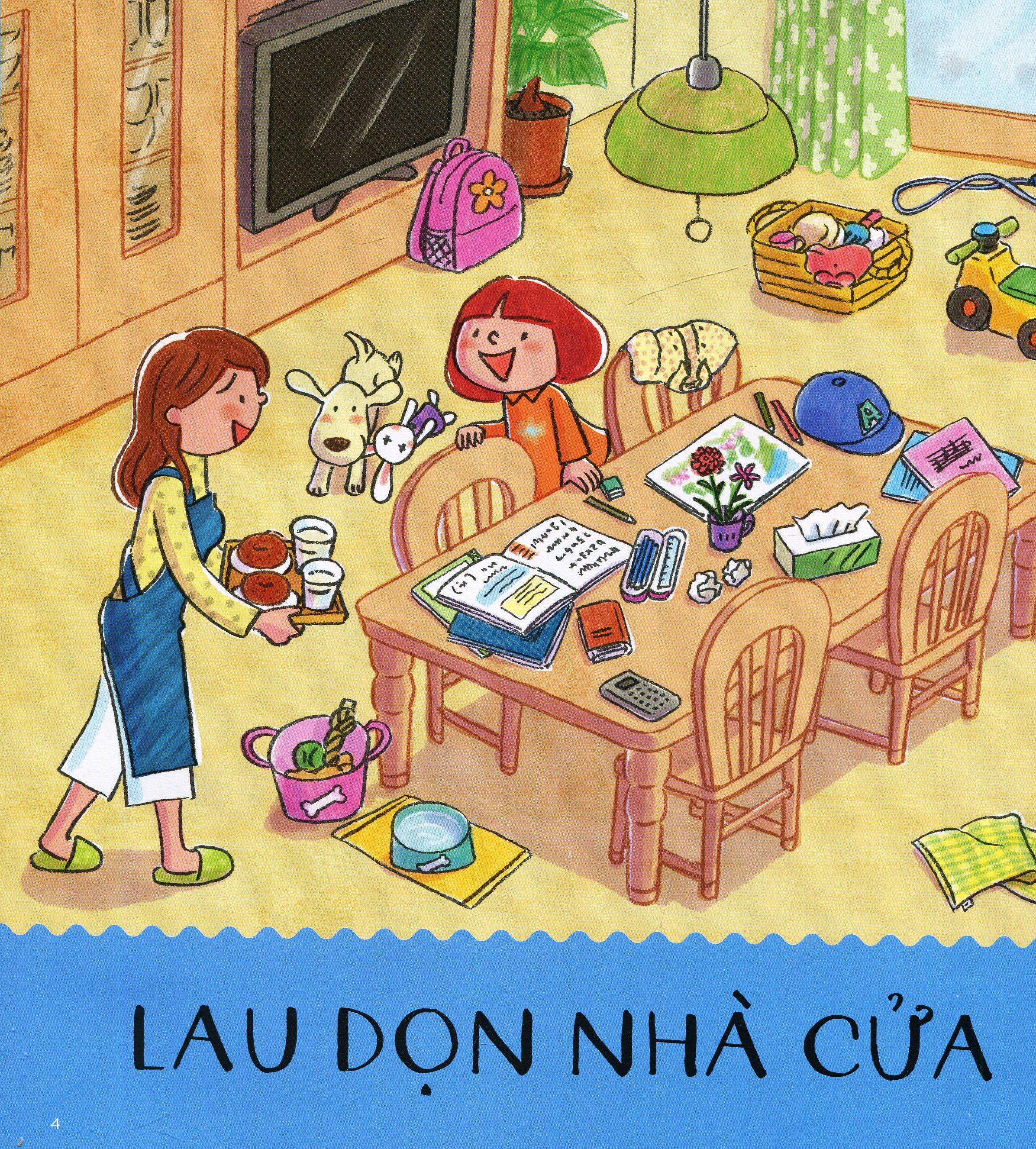 Em Làm Việc Nhà - Ehon Kỹ Năng Sống (Tái Bản 2020)