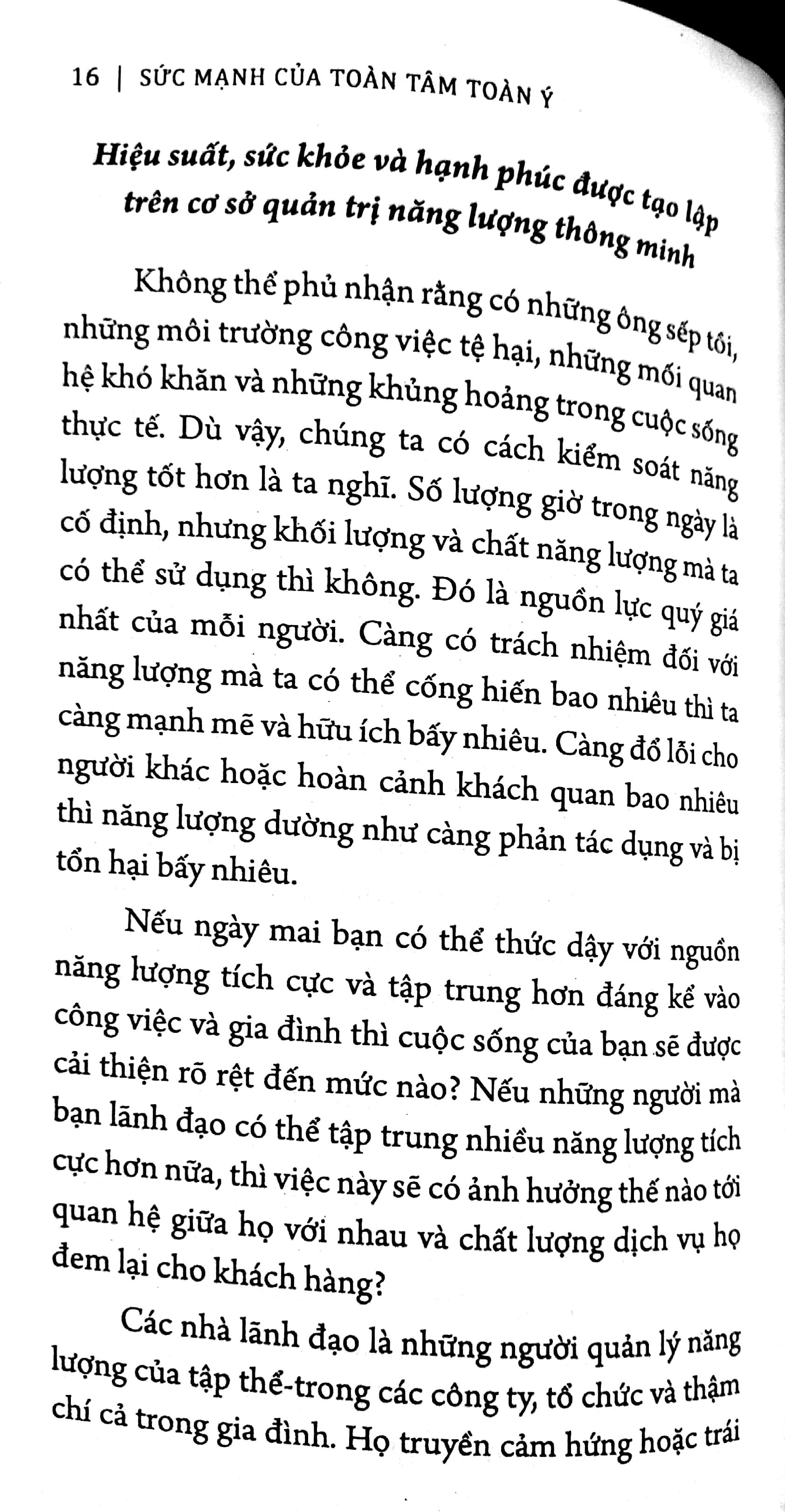 Sức Mạnh Của Toàn Tâm Toàn Ý (Tái Bản 2018)