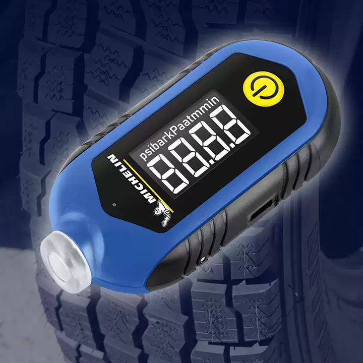 Đồng hồ đo áp suất lốp điện tử Michelin M2209, màn hình LCD 1 inch, đơn vị đo Psi, Kpa, Bar, At (Kg/cm2) - Hàng Chính Hãng
