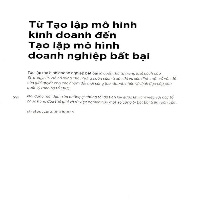 Tạo Lập Mô Hình Doanh Nghiệp Bất Bại