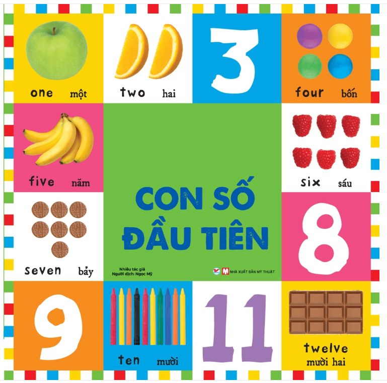 Combo 6 cuốnTừ vựng đầu tiên cho bé (Từ vựng, phương tiện, động vật, màu sắc hình dạng số đếm, con số, trang trại (tân việt)