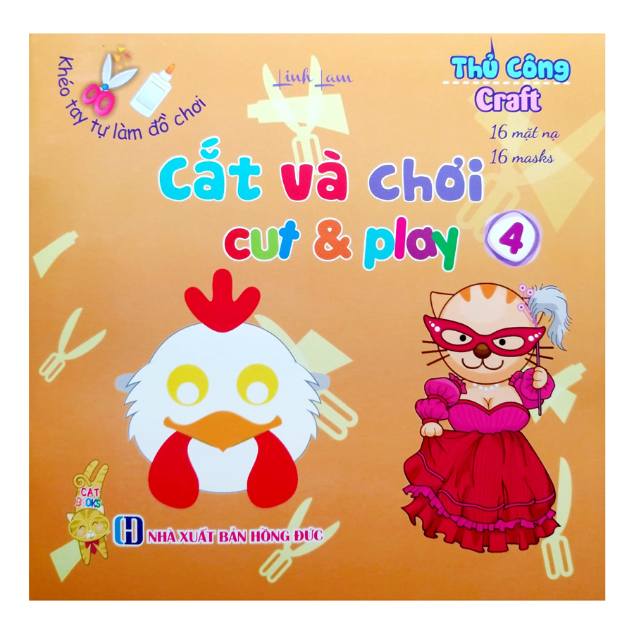 Combo Khéo Tay Tự Làm Đồ Chơi :Cắt Và Chơi (Trọn Bộ 4 Cuốn)