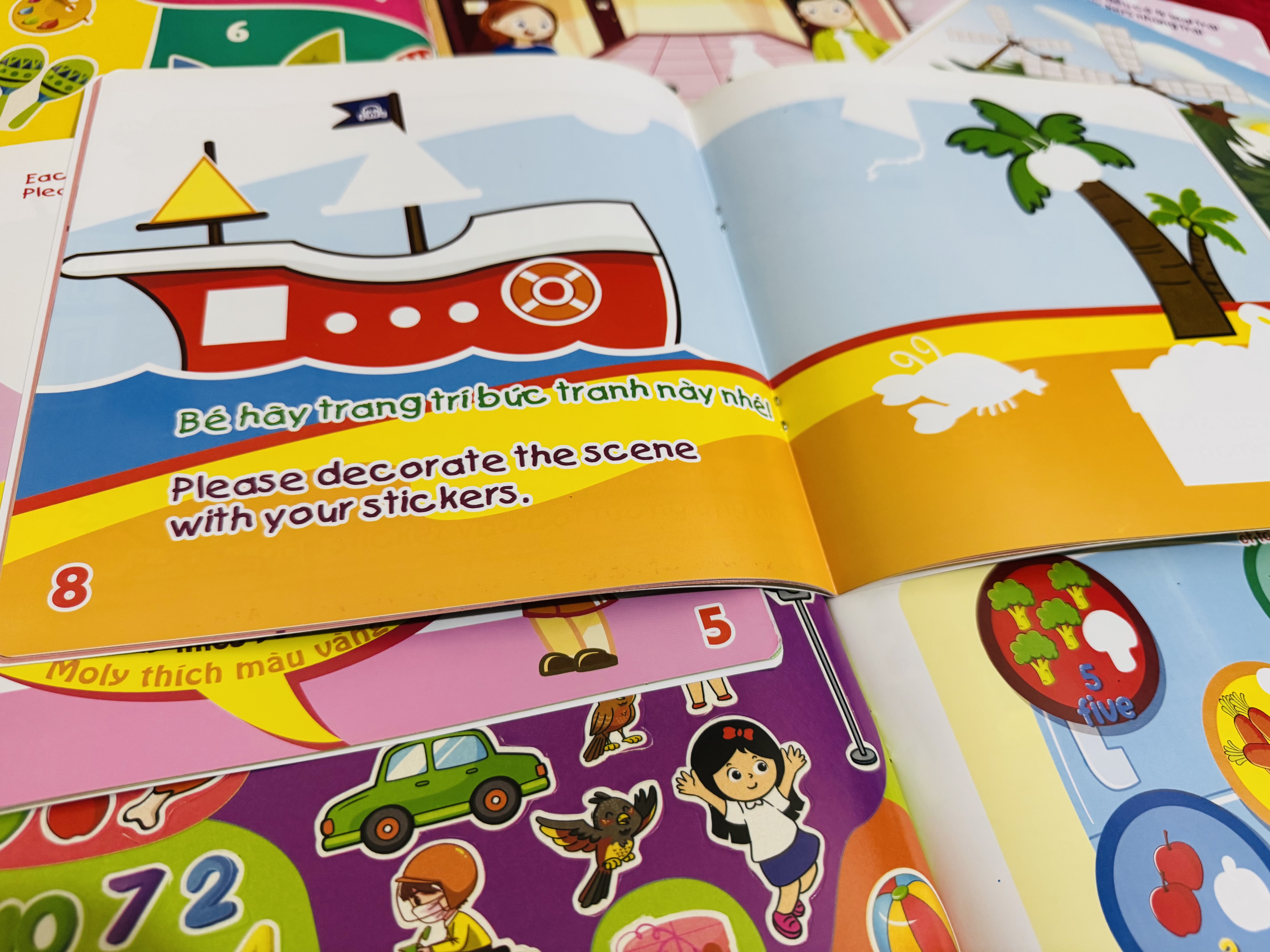 Sách- Combo 6 Cuốn sách Miếng dán Thông minh cho bé - My First Sticker Book (Phát triển Tư Duy và Khả năng Sáng tạo)