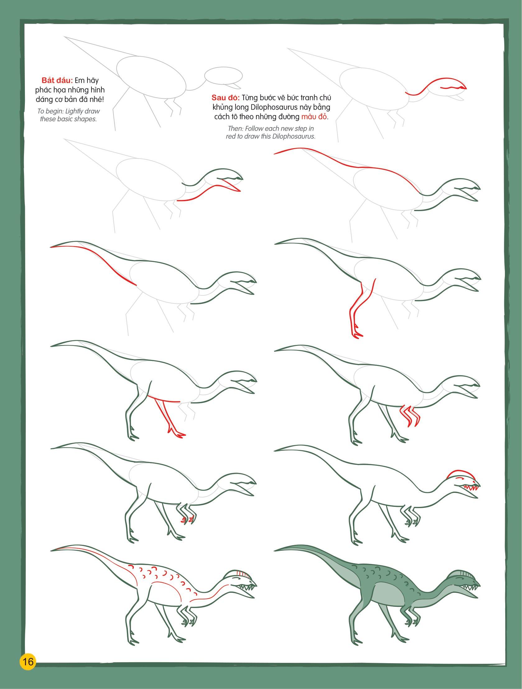 Họa Sĩ Tí Hon - Learn To Draw... Dinosaurs! - Nào, Ta Cùng Học Vẽ… Các Loài Khủng Long!