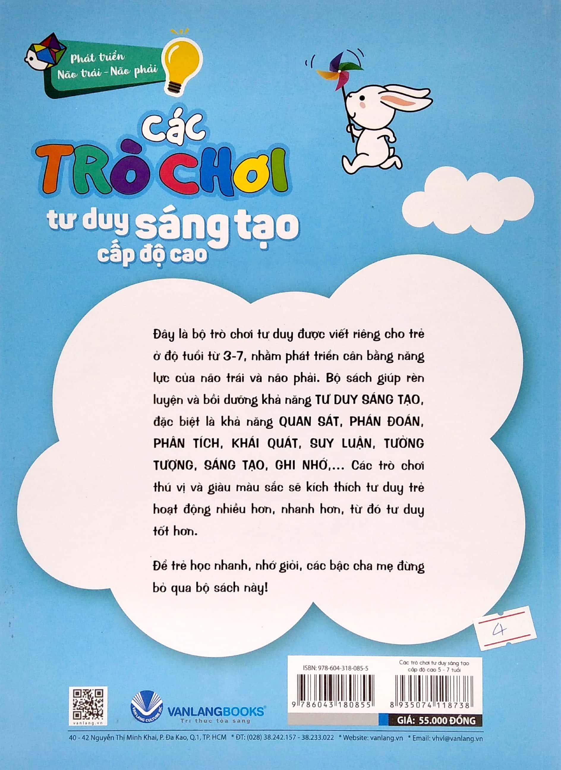 Các Trò Chơi Tư Duy Sáng Tạo Cấp Độ Cao (5 -7 Tuổi)