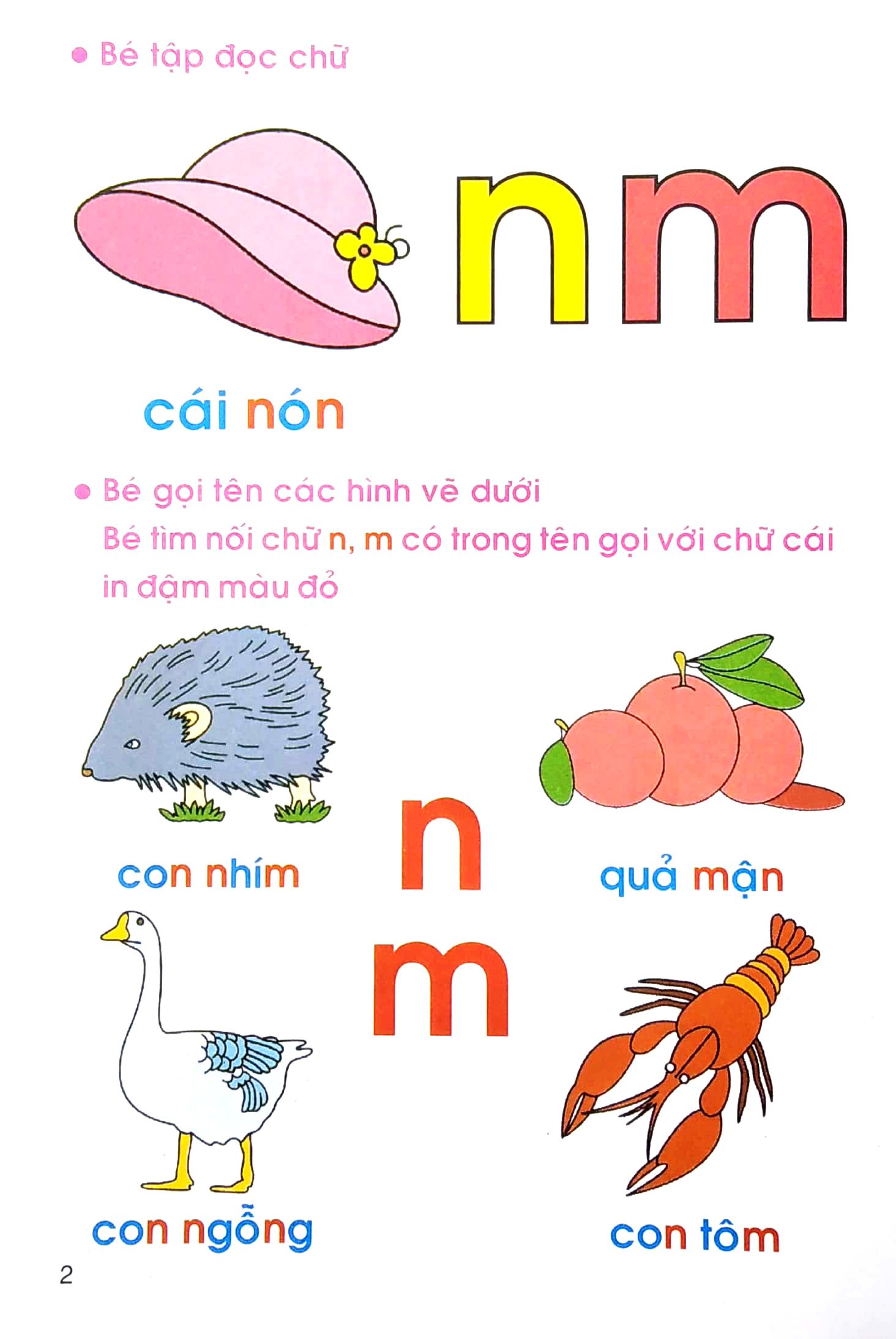 Tập Tô Màu Và Nhận Biết Chữ Cái - Tập 2