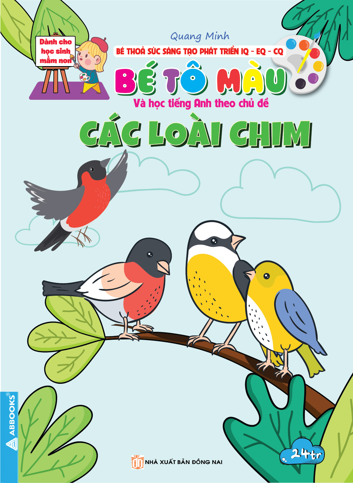 Sách - Bé tô màu và học tiếng anh theo chủ đề - Các loài chim