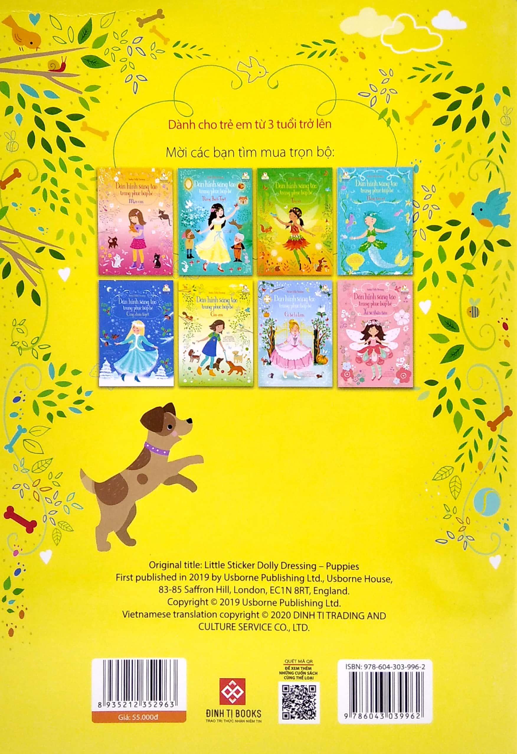 Sticker Dolly Dressing - Dán Hình Sáng Tạo Trang Phục Búp Bê - Cún Con