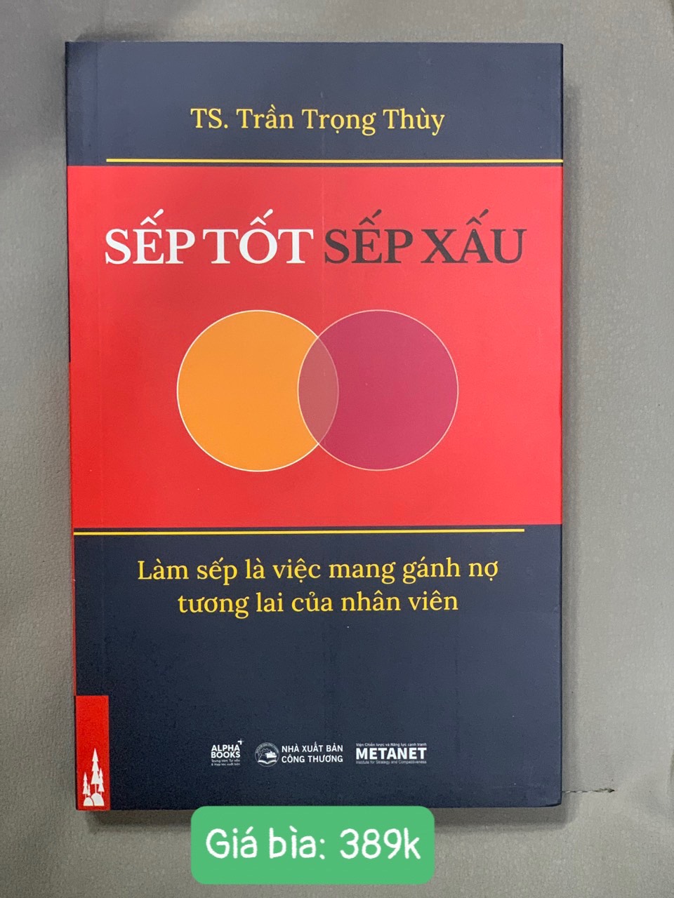 SẾP TỐT SẾP XẤU - TS. Trần Trọng Thùy - (bìa mềm)