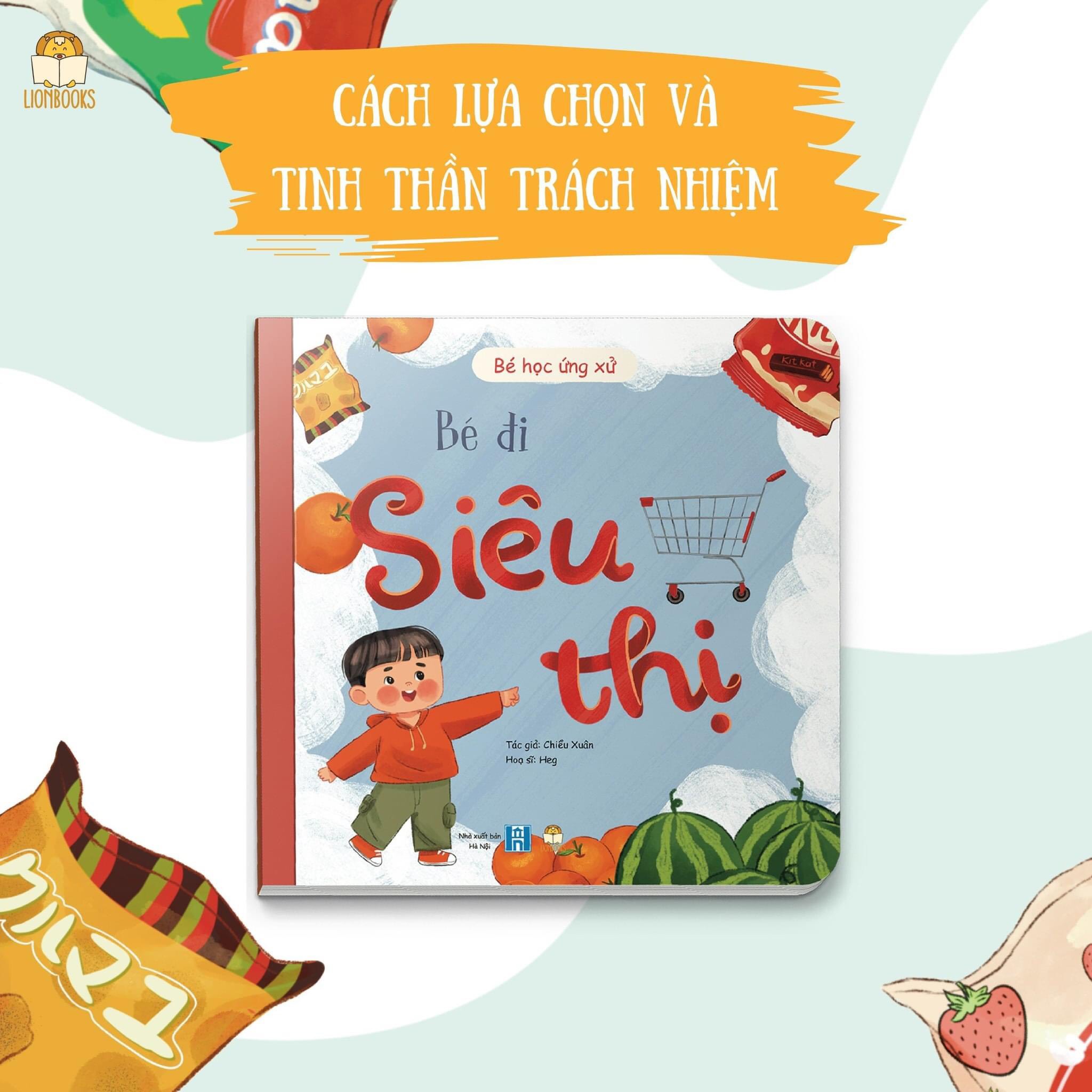 Bé Học Ứng Xử - LionBooks - Bộ 4 cuốn bồi cứng - Định hướng hành vi ngay từ giai đoạn đầu đời cho bé