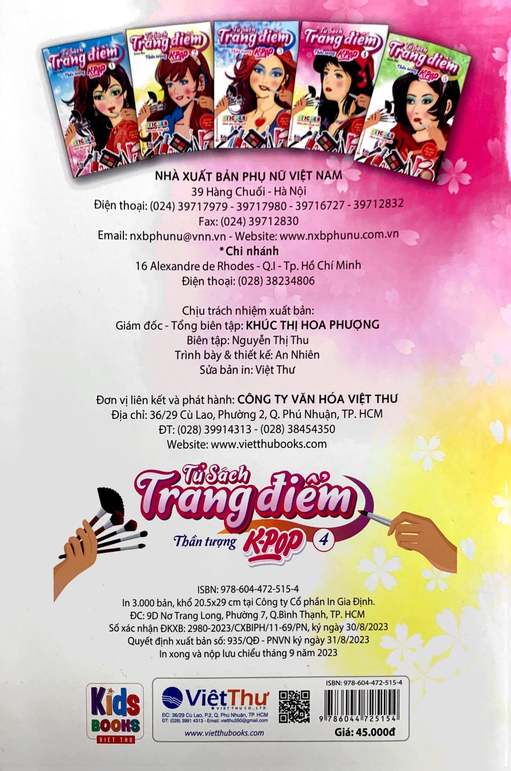 Tủ Sách Trang Điểm - Thần Tượng K-Pop 4