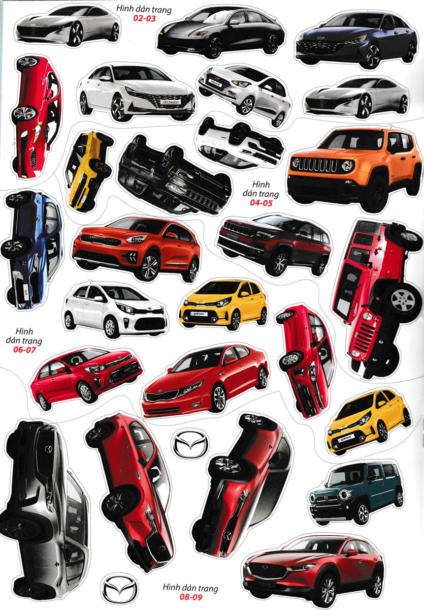 Bóc Dán Hình Sticker Thông Minh - Cars: Các Hãng Xe Hơi Trên Thế Giới Tập 4 _VT