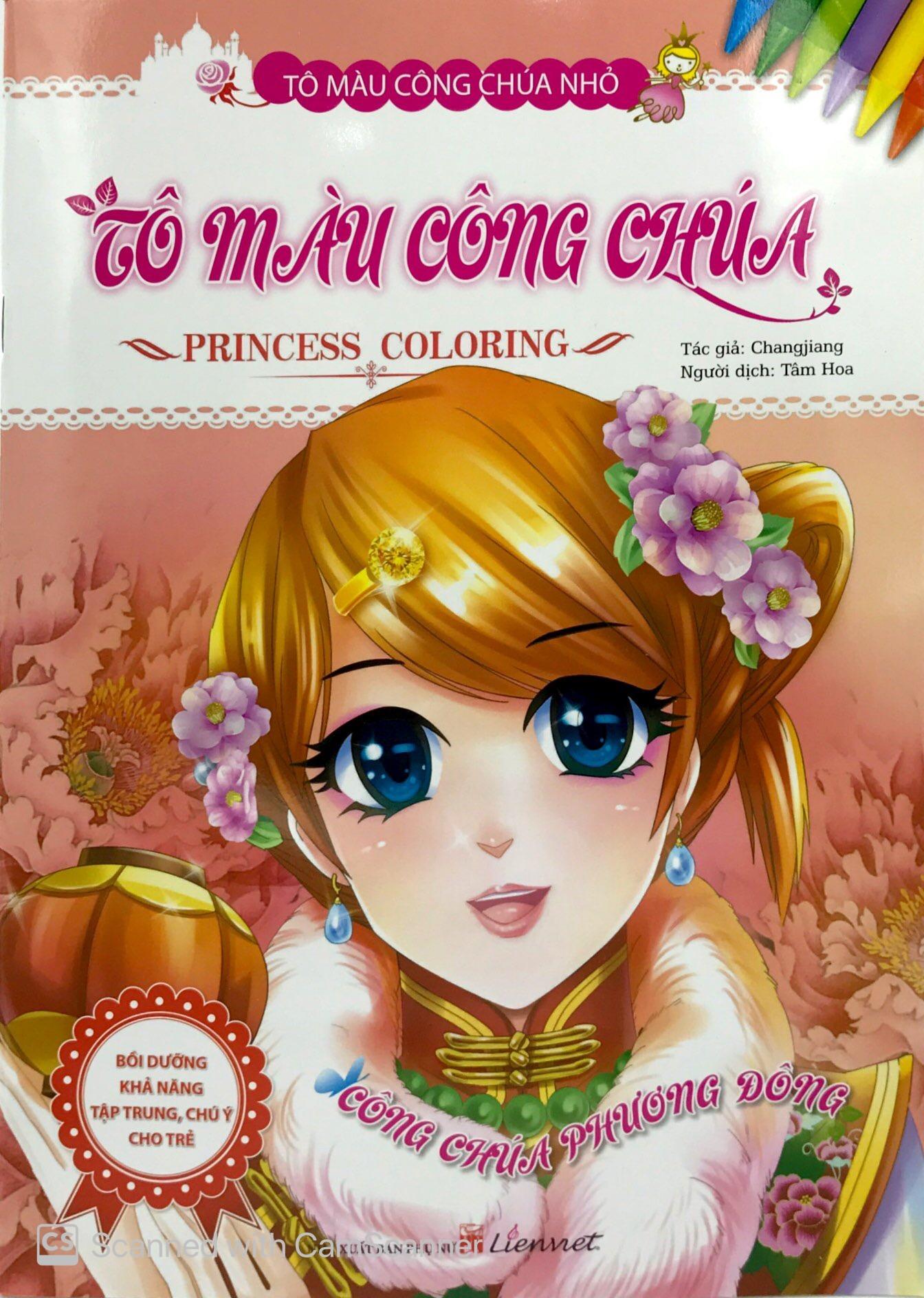 Tô Màu Công Chúa Nhỏ - Tô Màu Công Chúa - Công Chúa Phương Đông