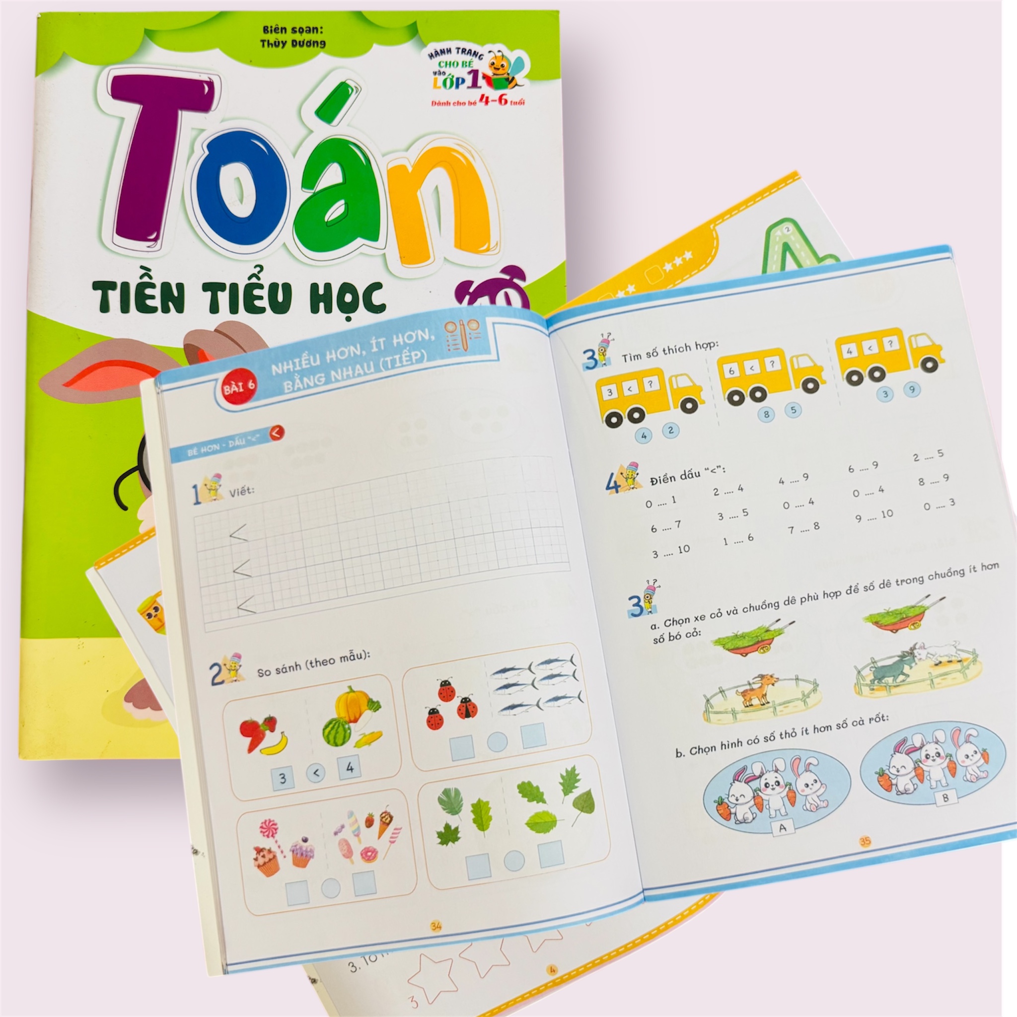 Sách- Toán Tiền Tiểu Học Cộng Trừ Trong Phạm Vi 10 (Hành trang cho bé chuẩn bị vào lớp 1)