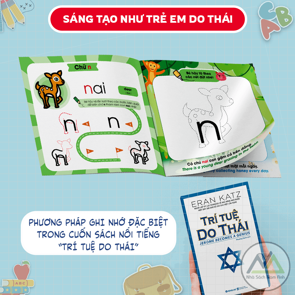 Combo Sách Làm Quen Chữ Cái Tiếng Việt - Tập 1 + 2 TẶNG BỘ BÚT SÁP MÀU THIÊN LONG - Tác giả Dr. Pencil & Rose