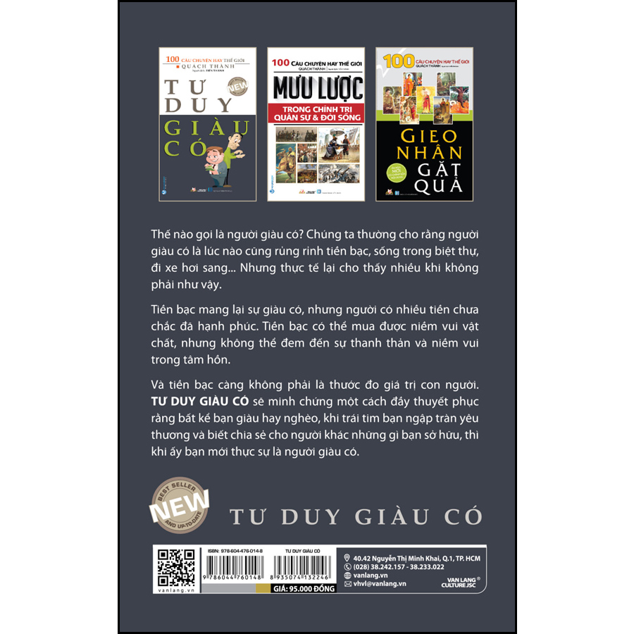 Tư Duy Giàu Có - 100 Câu Chuyện Hay Thế Giới - Tái Bản
