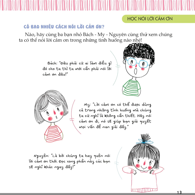 Kỹ Năng Sống Dành Cho Học Sinh - Học Nói Lời Cảm Ơn (Tái Bản)