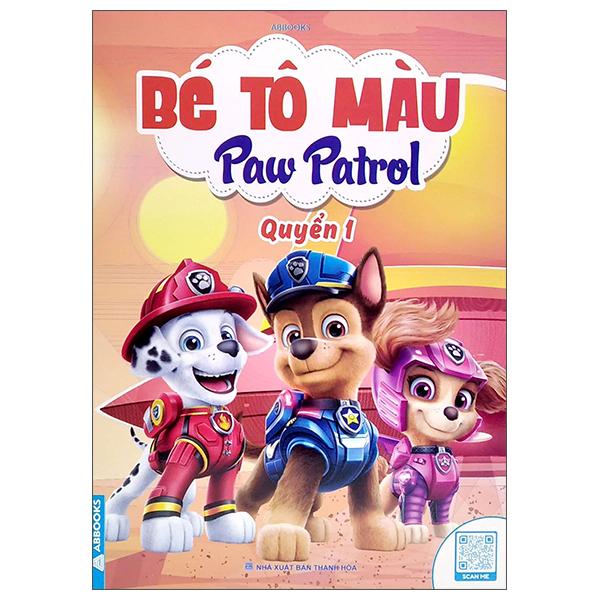 Sách - Bé Tô Màu - Paw Patrol và Nàng Tiên Cá - Bộ 4 Cuốn