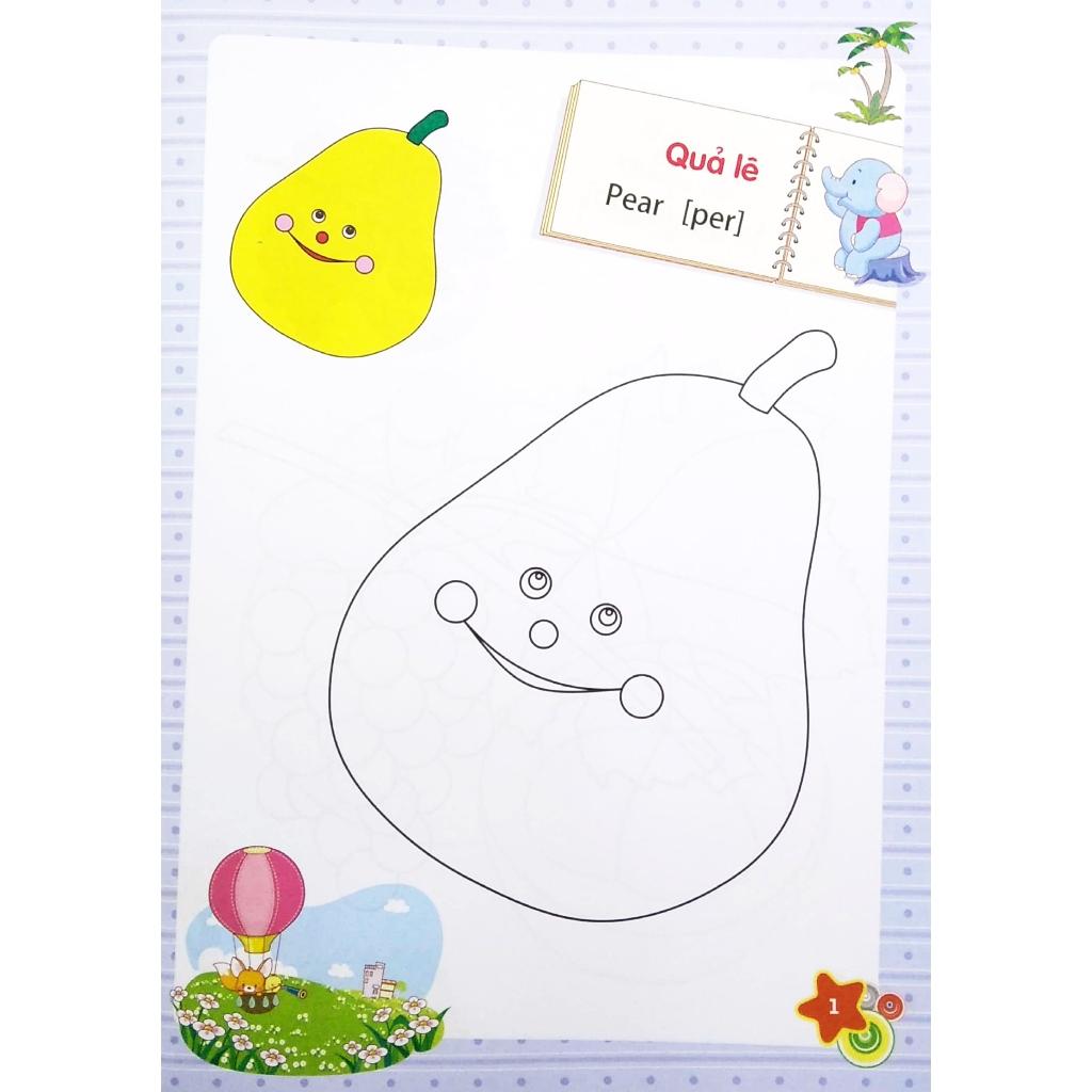 Tập Tô Màu Mẫu Giáo - Chủ Đề Quả - Bản Quyền
