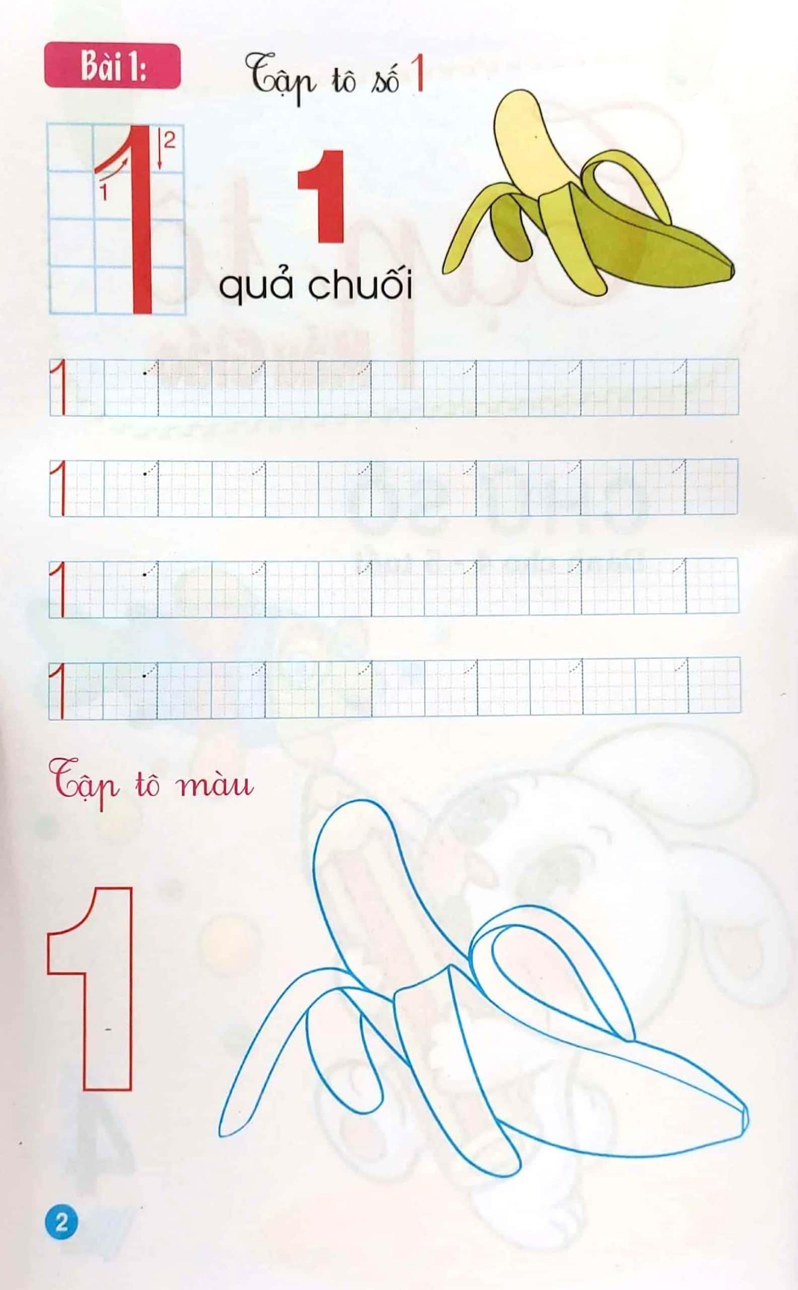 Tập Tô Mẫu Giáo: Chữ Số (Dành Cho 4 - 5 Tuổi) - Tập 4