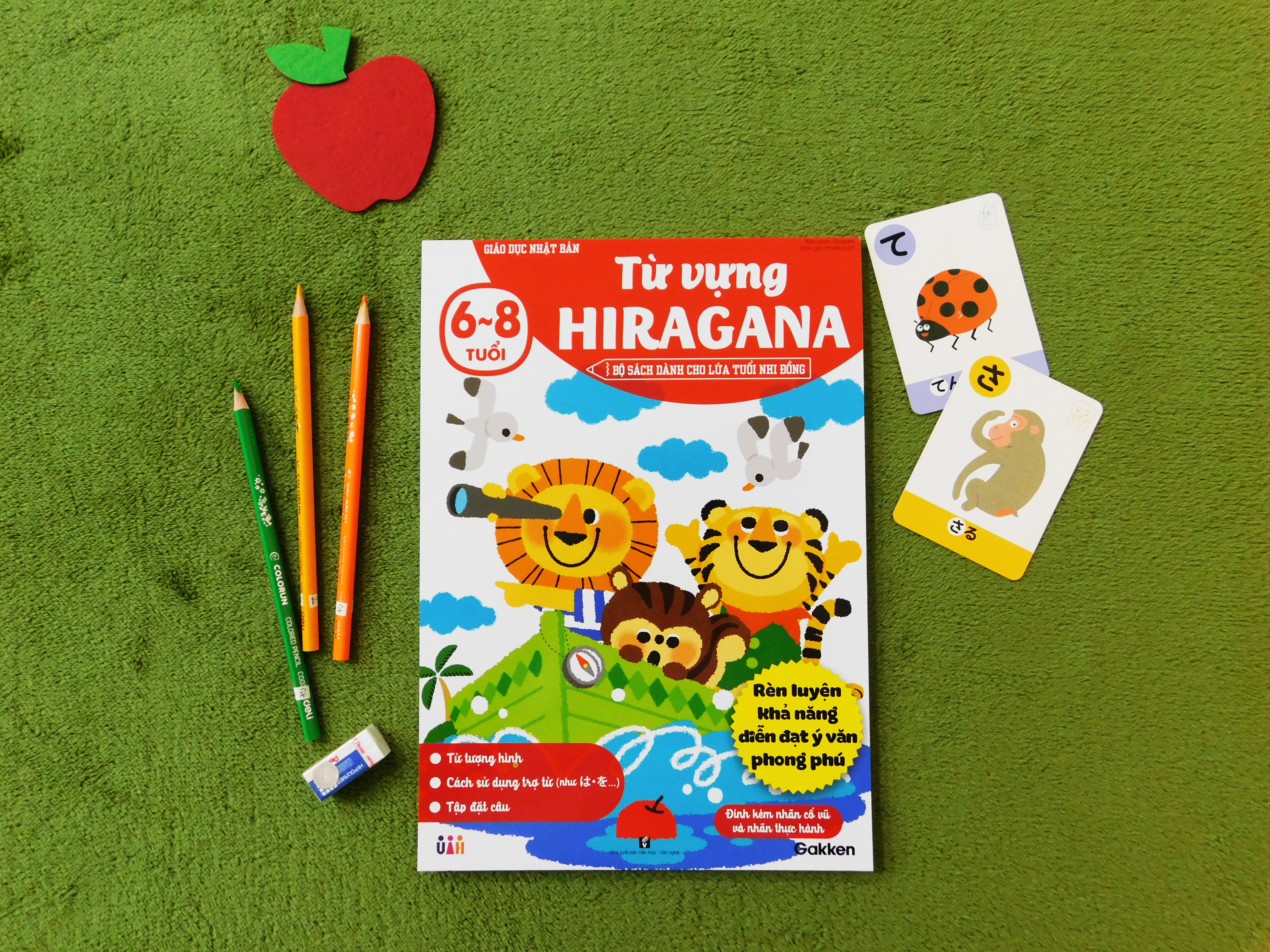 SÁCH TIẾNG NHẬT CHO TRẺ 6-8 TUỔI _ Từ vựng Hiragana (6~8 tuổi)