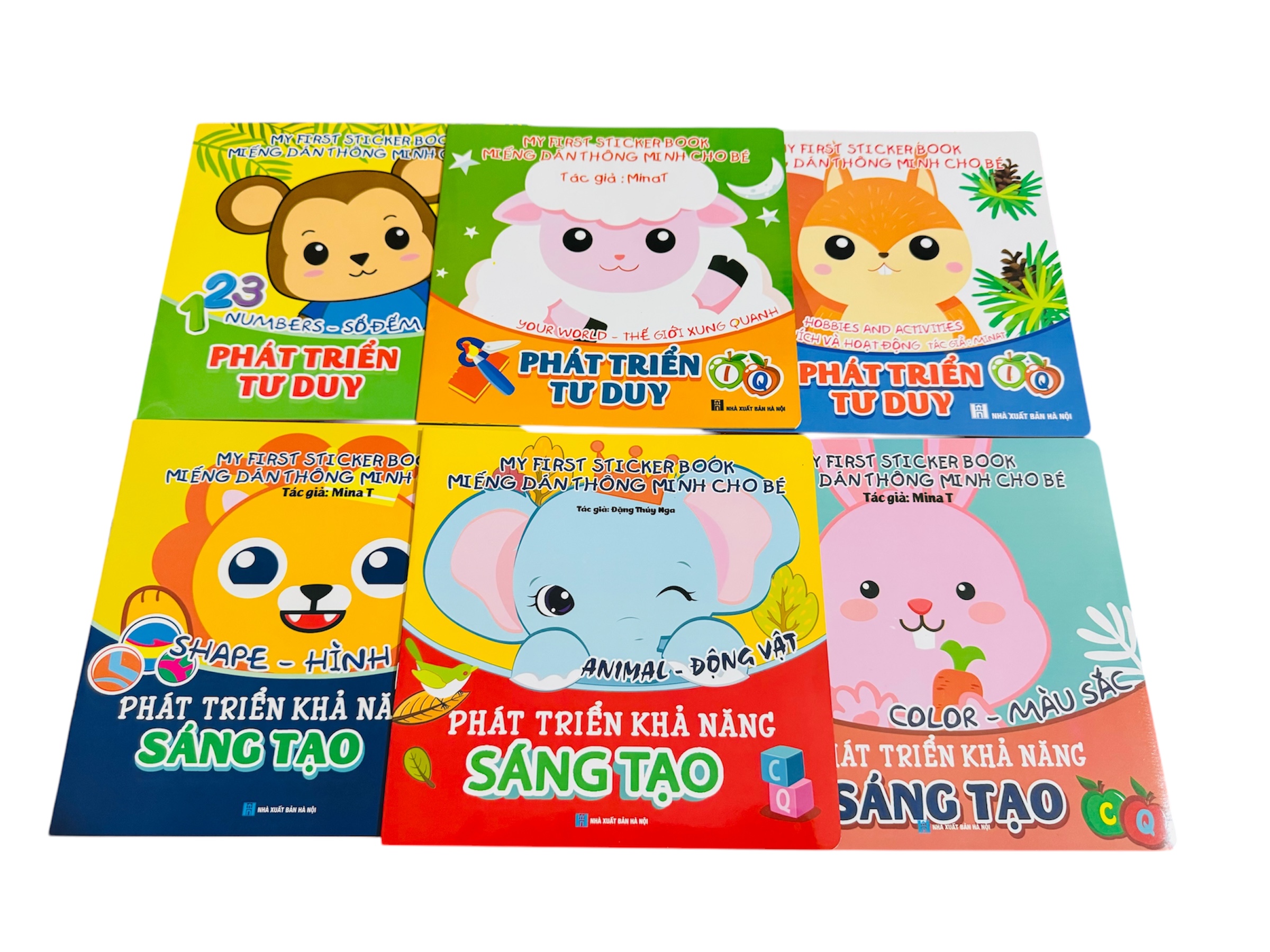 Sách- Combo 6 Cuốn sách Miếng dán Thông minh cho bé - My First Sticker Book (Phát triển Tư Duy và Khả năng Sáng tạo)