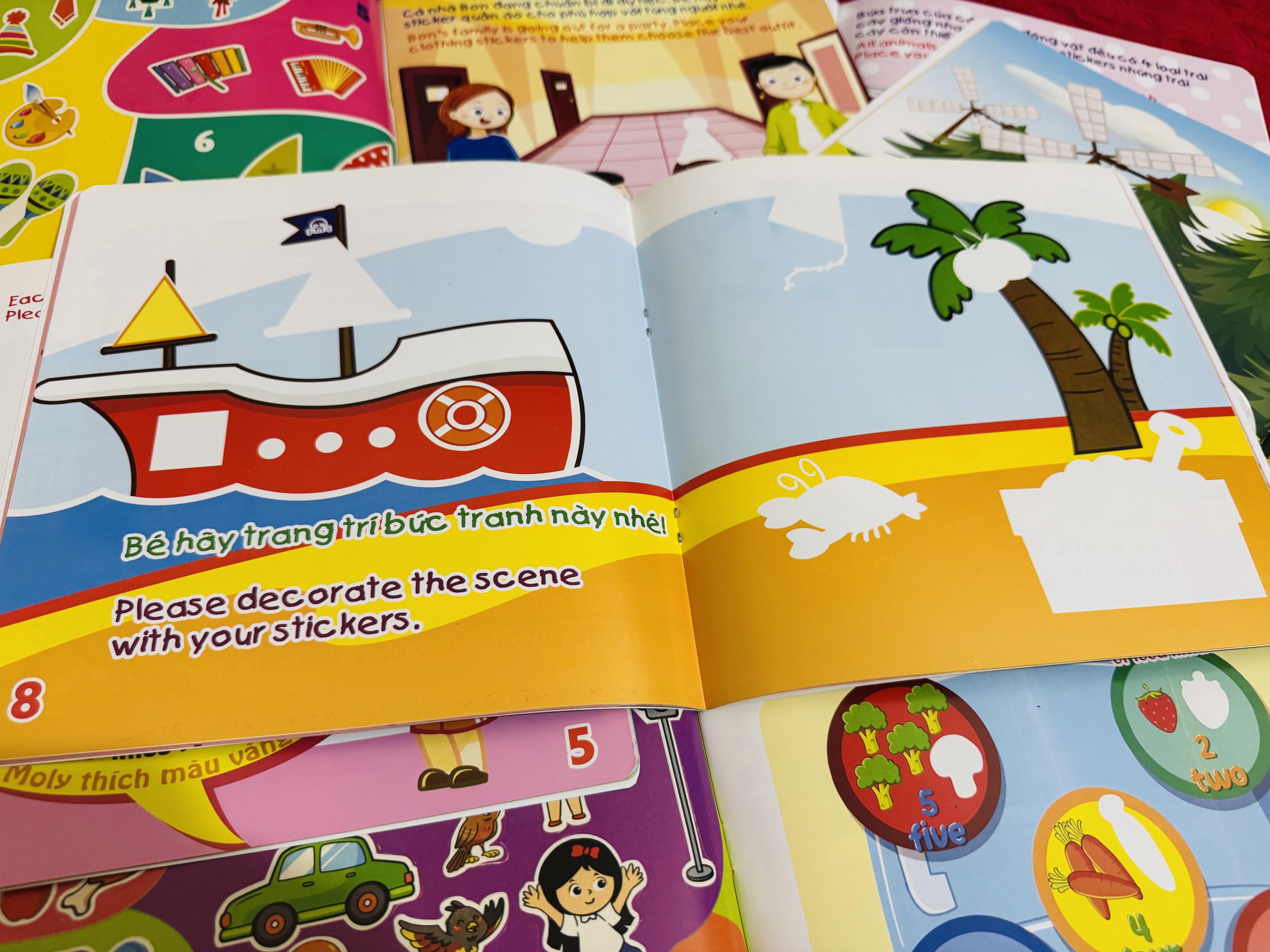 Sách- Combo 6 Cuốn sách Miếng dán Thông minh cho bé - My First Sticker Book (Phát triển Tư Duy và Khả năng Sáng tạo)